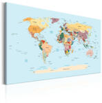 Artgeist Kép - World Map: Travel with Me - terkep-center - 26 730 Ft