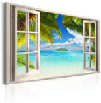 Artgeist Kép - Window: Sea View - terkep-center - 32 400 Ft
