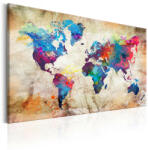 Artgeist Kép - World Map: Urban Style - terkep-center - 32 400 Ft