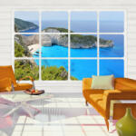 Artgeist Fotótapéta - Window on the world - terkep-center - 10 350 Ft