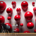 Artgeist Fotótapéta - Red Balls - terkep-center - 16 650 Ft