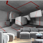 Artgeist Fotótapéta - Red trail - terkep-center - 27 891 Ft