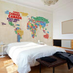 Artgeist Fotótapéta térkép - map (Italian) Világtérkép 200x154