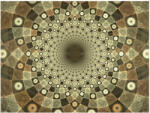 Artgeist Fotótapéta - Brown mosaic - terkep-center - 46 000 Ft