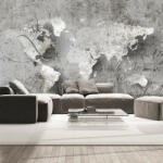 Artgeist Fotótapéta térkép - Map and letter Világtérkép 100x70