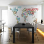 Artgeist Fotótapéta térkép - map - world (in polish) Világtérkép 200x154