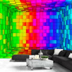 Artgeist Fotótapéta - Rainbow Cube - terkep-center - 21 150 Ft