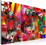 Artgeist Kép - Crazy Monkeys - triptych - terkep-center - 32 400 Ft