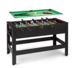KLARFIT Spin 2 în 1, masă de jucat, biliard, fotbal de masă, pivotant la 180 °, accesorii de joacă, negru (FIT4-KF Spin BK) (FIT4-KF Spin BK)