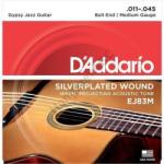 D'ADDARIO EJ83M akusztikus gitár húrkészlet gypsy jazz, húrkészlet 10-45 ezüst palást medium