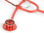 Gima Stetoscop colorat cu capsula dubla Gima - Latex Free - rosu (51011)