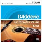 D'ADDARIO EJ83L akusztikus gitár húrkészlet gypsy jazz, húrkészlet 10-44 ezüst palást lite