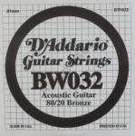 D'ADDARIO BW032 különálló akusztikus gitárhúr, 80/20, wound 032
