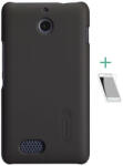 Sony E1, műanyag hátlap védőtok, Nillkin Super Frosted, barna - tok-shop