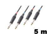 PD CONNEX CX72-5 sztereo jelkábel (2×6, 3 mm Jack - 2×6, 3 mm Jack) - (5 m)
