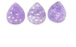  Pandantiv Jad Alb Colorat Sculptat Picatura - 25 x 17 x 2-3 mm - 1 Buc
