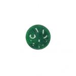  Pandantiv Jad Alb Colorat Sculptat Disc - 24 x 2, 5 -3 mm - 1 Buc