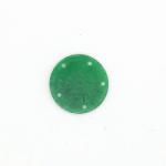  Pandantiv Jad Alb Colorat Sculptat Disc - 18 -20 x 1, 5-2 mm - 1 Buc