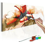 Artgeist Kifestő - Flowers - Delicate Poppies 100x40