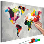 Artgeist Kifestő - World Map (Bright Colours) 60x40