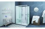 Roltechnik Vinata Comfort-Sarok-Transzp/Fehér hátfalas zuhanykabin 1360x877 mm (1416000013)