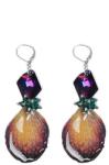 Dannyra Обици с листенца от естествена орхидея и кристали Swarovski My Lovely Lady Dannyra Jewels