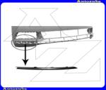 VW PASSAT B8 2014.07-2019.07 /3C/ Első lökhárító takaróléc jobb, spoiler fölé VG0561243