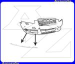 AUDI A6 C6 2009.03-2011.03 /4F/ Első lökhárító krómdíszléc jobb AD0361203