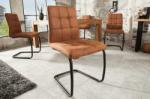 LuxD Stílusos szánkótalpas szék Moderna, világos barna