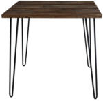 LuxD Étkezőasztal Anaya, 80 cm, barna