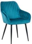 LuxD Stílusos szék Esmeralda türkizkék