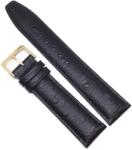  Curea de ceas din Piele Naturala - Culoare Neagra - Imprimeu Strut - 20mm - WZ3723 (WZ3723)