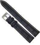  Curea de ceas din Piele Naturala - Antialergica - Culoare Neagra - 16mm - WZ3729 (WZ3729)