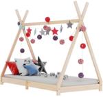 vidaXL Рамка за детско легло, бор масив, 90х200 см (283357)