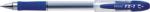 PENAC Pix cu gel PENAC FX-1, rubber grip, 0.7mm, con metalic, corp transparent - scriere albastra (P-BA1903-03F) - officeclass