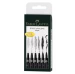 Faber-Castell Pitt Artist Pen Set 6 M, F, S, XS, B, C, Faber-Castell (FC167116)