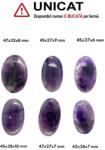  Pandantiv Ametist Fantoma Oval cu Gaura - 42-47 x 26-32 x 6-10 mm - 1 Buc
