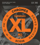 D'ADDARIO ECG26 elektromos gitár húrkészlet 13-56 chromes, széria XL flat wound medium
