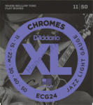 D'ADDARIO ECG24 elektromos gitár húrkészlet 11-50 chromes, széria XL flat wound jazz lite