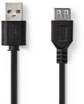 Nedis Cablu Nedis USB 2.0 A tata - USB A mama 2m (CCGP60010BK20) - sogest