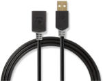 Nedis Cablu USB 2.0 A tata - USB A mama 2m Nedis (CCBW60010AT20) - sogest