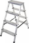 DRABEST Scara din aluminiu, pliabila, 2x4 trepte, 125 kg, Drabest (DR-AL-DD4)
