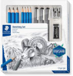 S Set creioane grafit si linere STAEDTLER Sketching, 12 piese