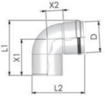 Tricox PPs könyök 60mm, 87°, PKÖ101 (PKÖ101)