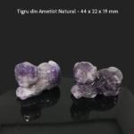  Tigru din Ametist Natural - 44 x 22 x 19 mm