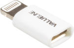 Valueline Adaptor iPhone Lightning tata - micro USB mama alb Valueline (VLMP39901W)