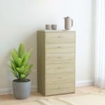 vidaXL Servantă cu 6 sertare, stejar Sonoma, 50 x 34 x 96 cm, PAL (800669) Comoda