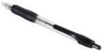 BLUERING Golyóstoll 0, 7mm, nyomógombos, gumírozott fogórész, fekete átlátszó test, Bluering® R2, írásszín fekete (BR894823) - tonerpiac