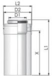 Tricox PPs/Alu cső 110/160mm, hossz 500mm, PACS056