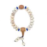  Bratara din Samburi de Lotus si Accesorii Acrilice - Diametru 58 mm - Margele Disc - 7-8 x 12-13 mm